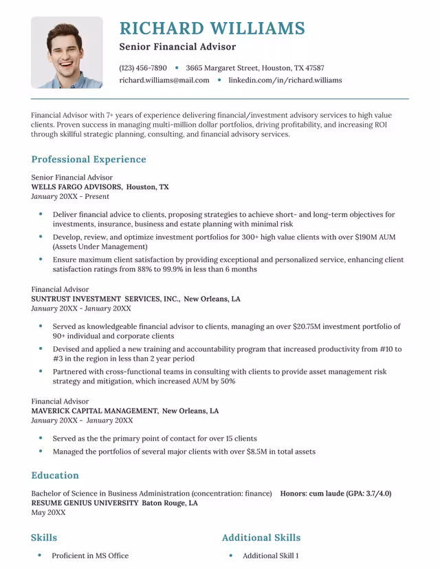 قالب سيرة ذاتية 6